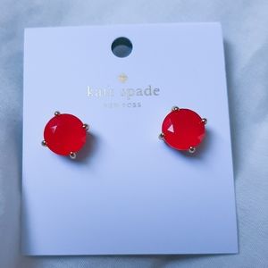 kate spade sweetheart pink gumdrop stud earrings